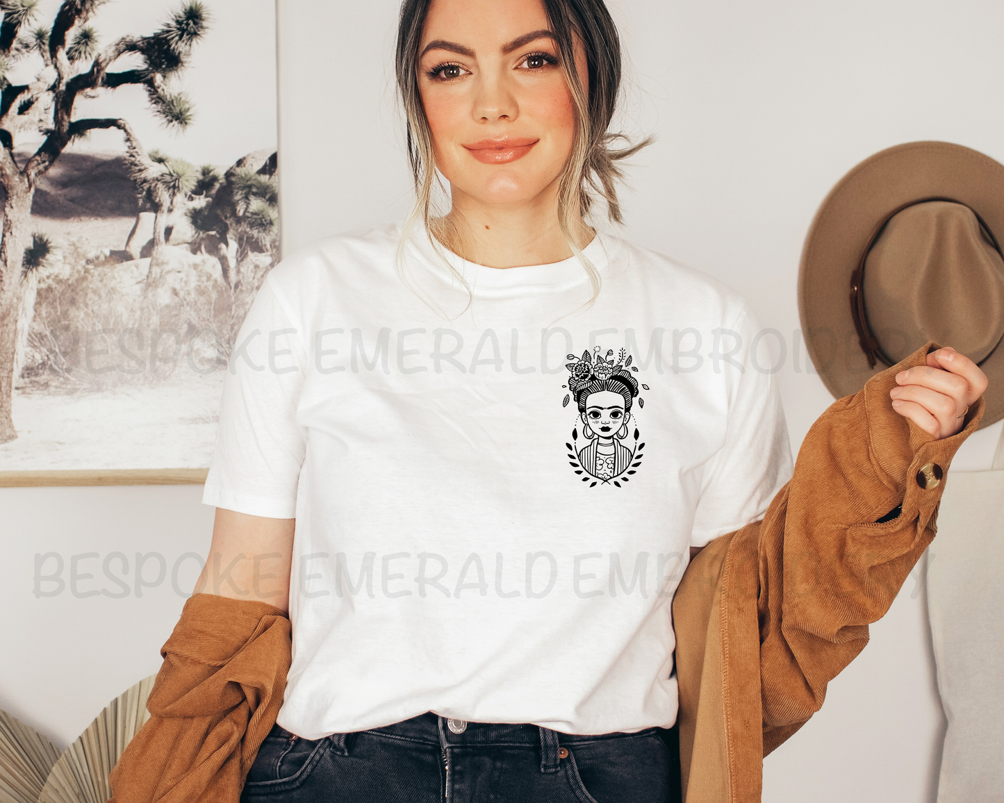 Frida contrast design T-Shirt